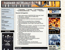 Tablet Screenshot of hooked-on-music.de